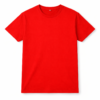 Red T-shirt on white background T- shirt