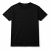 Simple black T-shirt on white backdrop T- shirt